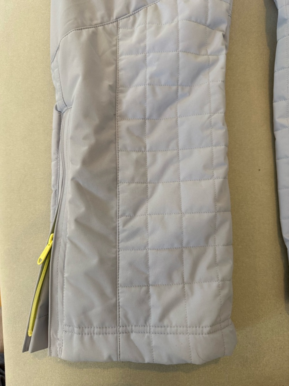 Free People Light pale Blue/Purple Ski One-Piece with Yellow Zippers - Picture 4 of 4